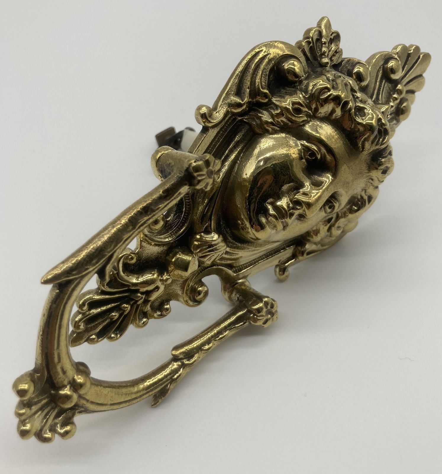 A Pair Of 19th Century Neo   Classical Style Brass Pulls photo Home Fixtures