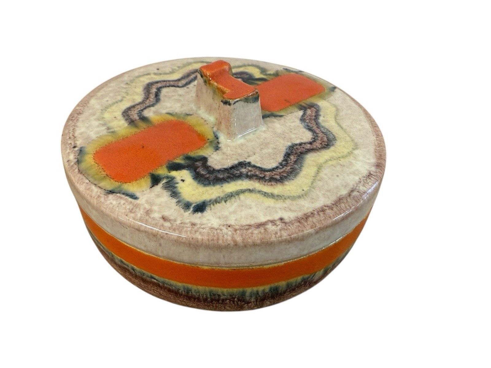 Art Deco Dumler & Breiden Pottery Lidded Pot