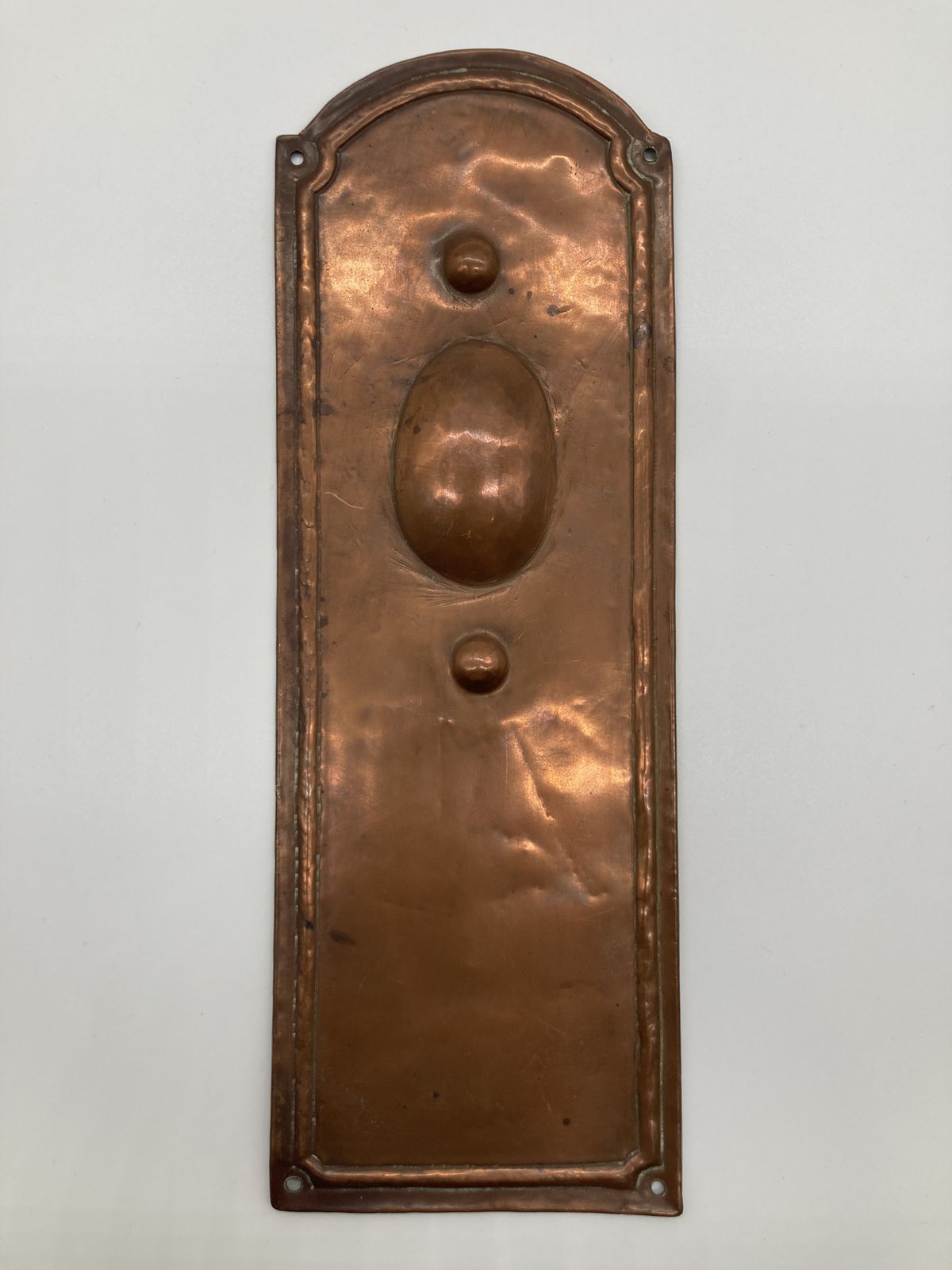 Set Of Arts And Crafts Copper Finger Plates photo vintage