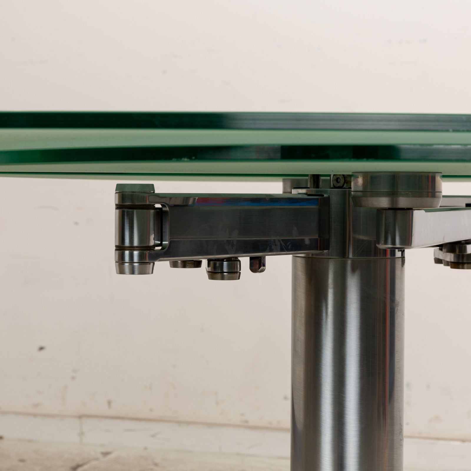 Draenert Titan glazen eettafel zilver eetkamer photo 2570.0