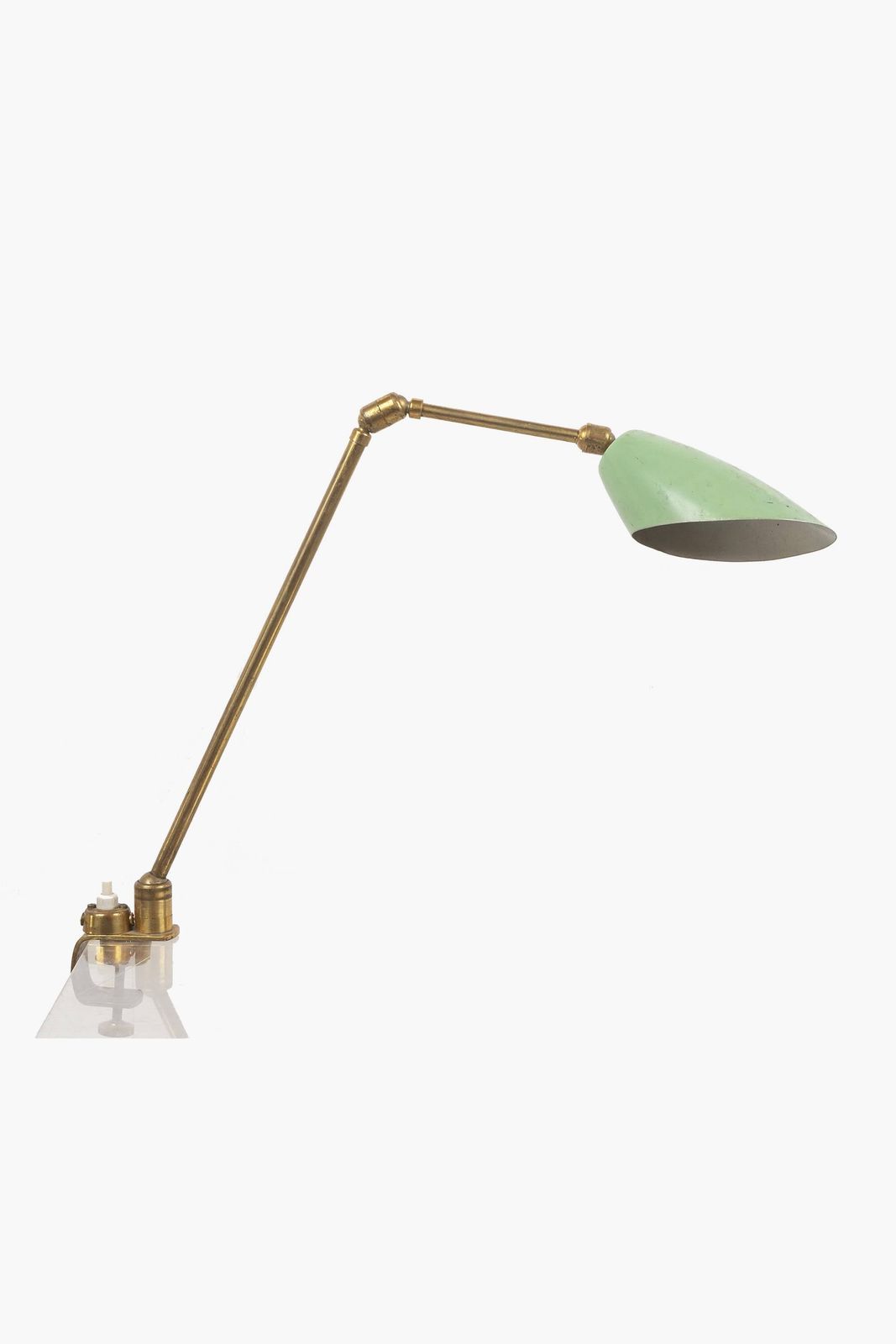 Italian Articulated Desk Lamp With Clamp Fixing, 1950s photo Lighting