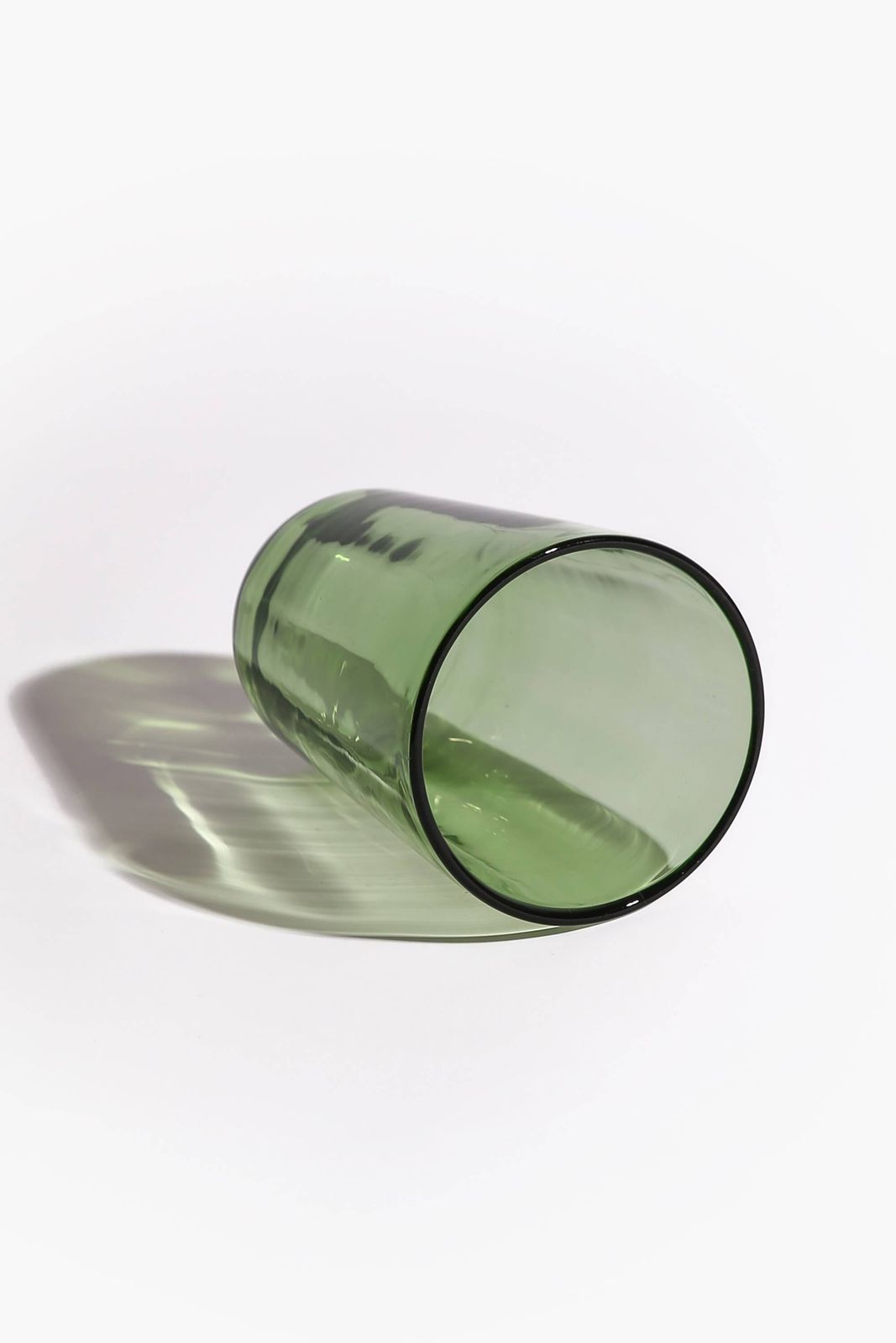Whitefriars Green Glass Bucket Vase, C. 1930 photo for sale