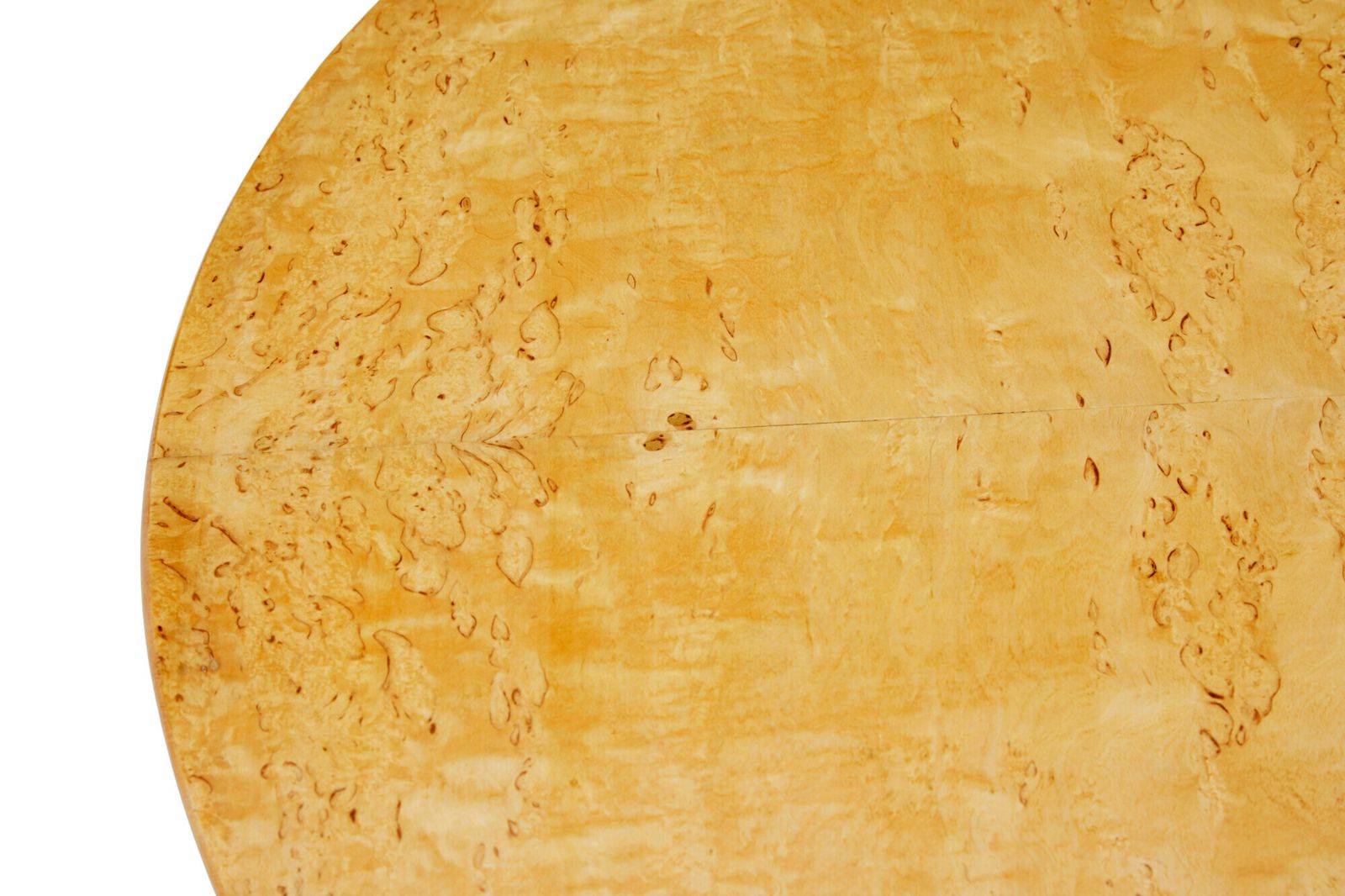 Swedish Mid Century Circular Birch Occasional Table photo Furniture