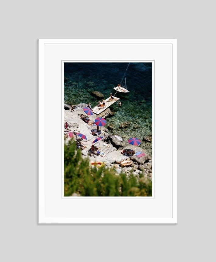 Slim Aarons 'Porto Ercole' Framed White photo furniture