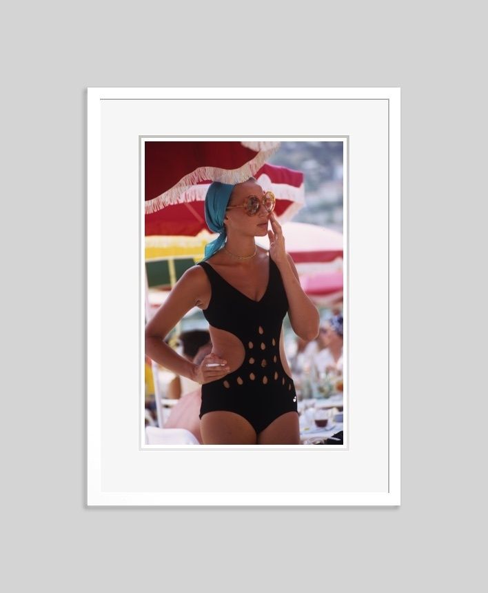 Slim Aarons 'Monte Carlo Swimwear' Framed White photo furniture