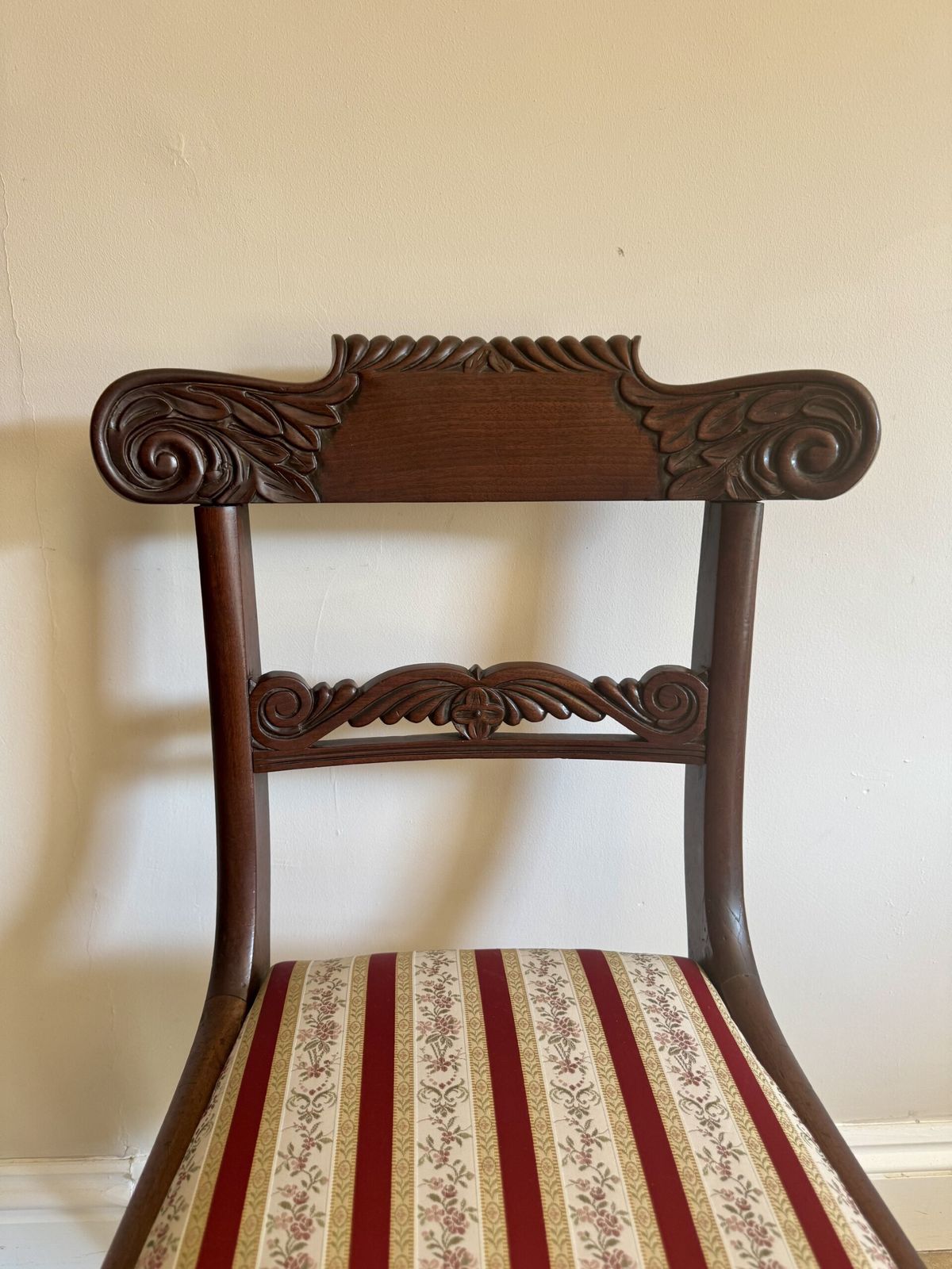 Elegant Set Of Four Antique Regency Quality Mahogany Dining Chairs photo buy