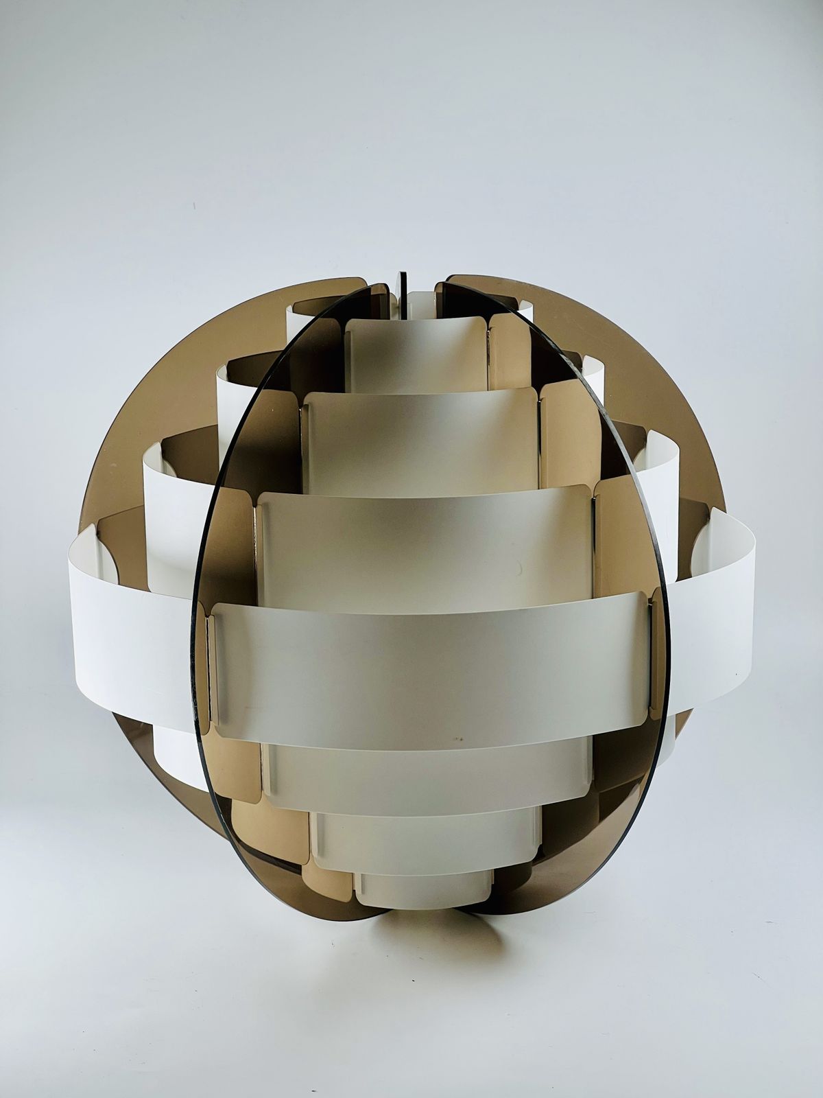 Smoked Acrylic Pedant Light By Flemming Brylle & Preben Jacobsen photo for sale