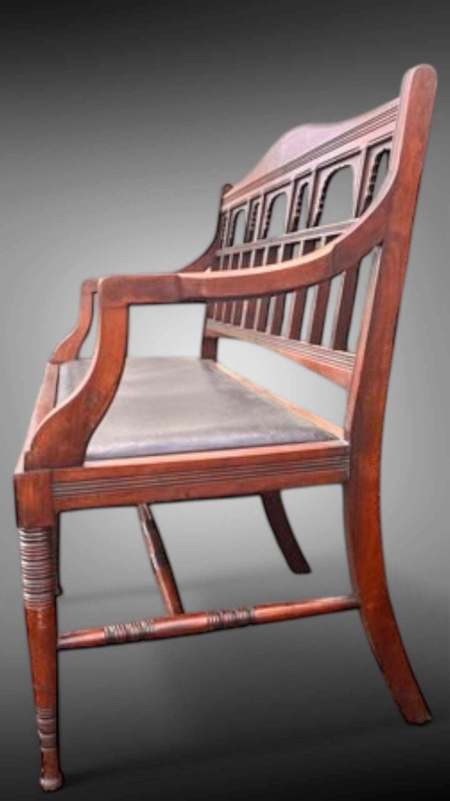 Exceptional Rare Antique William Birch For “Liberty” Walnut Settle Of Fabulous Quality Circa 1890 photo 1950.0