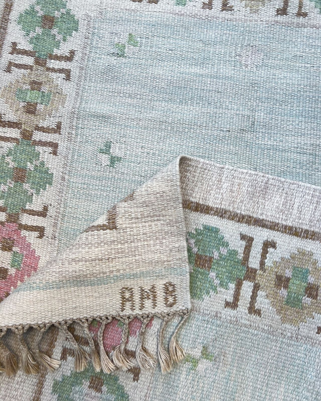 1950's Swedish Flatweave By Anne Marie Boberg photo for sale