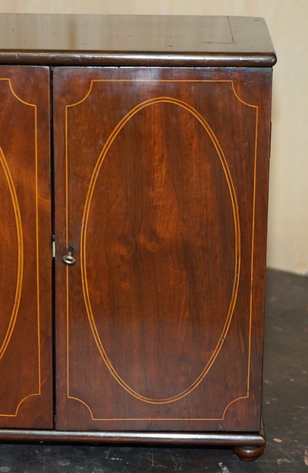 Fully Restored Fine & Antique Georgian Sheraton Collectors Cabinet Circa 1820 photo vintage