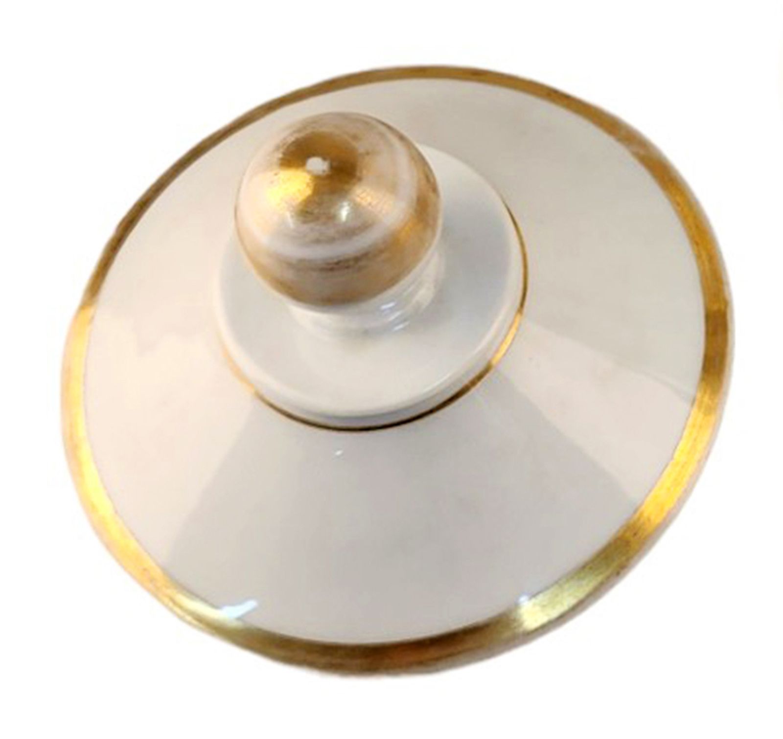 Late 18th Century French Glazed Porcelain Apothecary/Pharmacy Jar With Lid   'Alum: Rocc: L:' photo buy