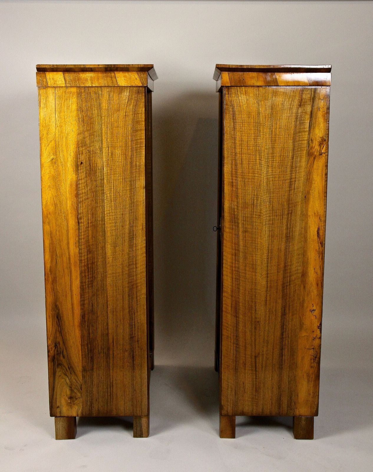 15400.0 19th Century Biedermeier Nutwood Cabinets, Austria Circa 1830 photo