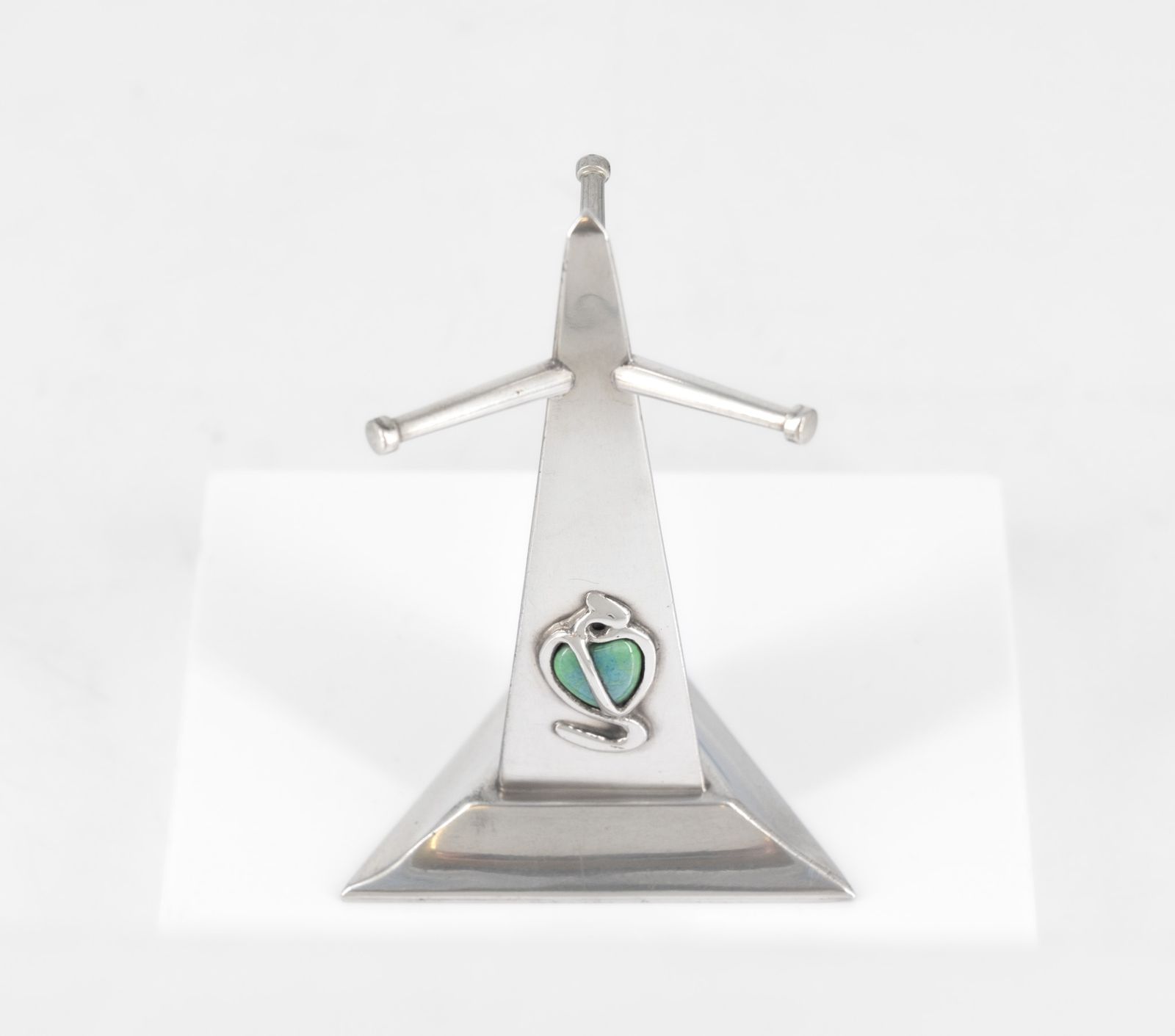 Art Nouveau Pewter & Cabochon Tree Ring Stand Holder By G L Connell London Circa 1900 photo furniture