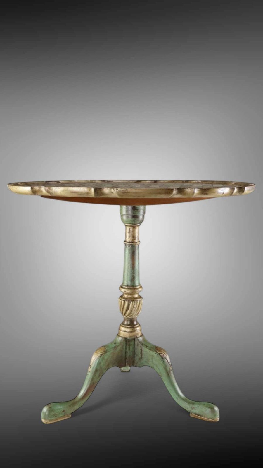 Stunning Irish “Harlequin” Antique Georgian Mahogany Tilt Top Wine Table Circa 1790 photo Furniture