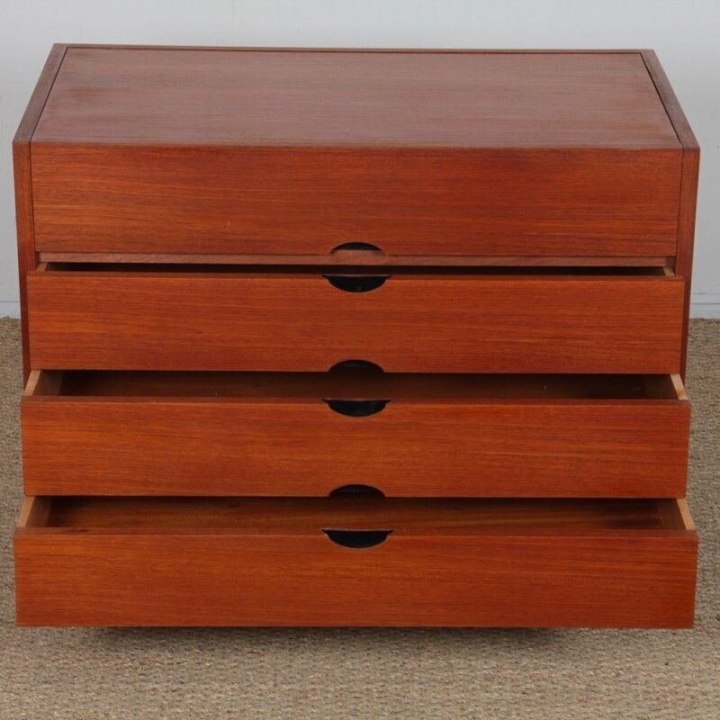 Teak Vanity By Joseph André Motte, 1960s photo Furniture