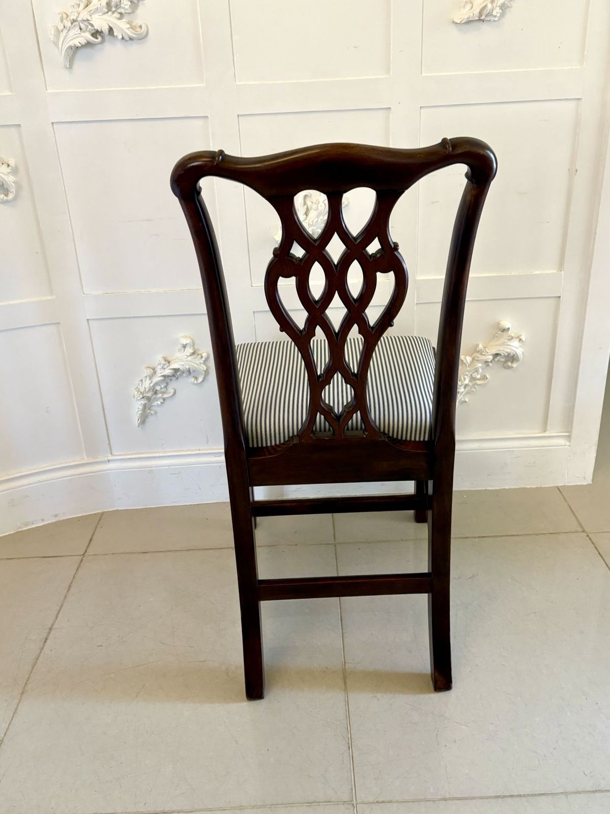 Set Of 8 Antique Early 20th Century Quality Mahogany Dining Chairs photo buy