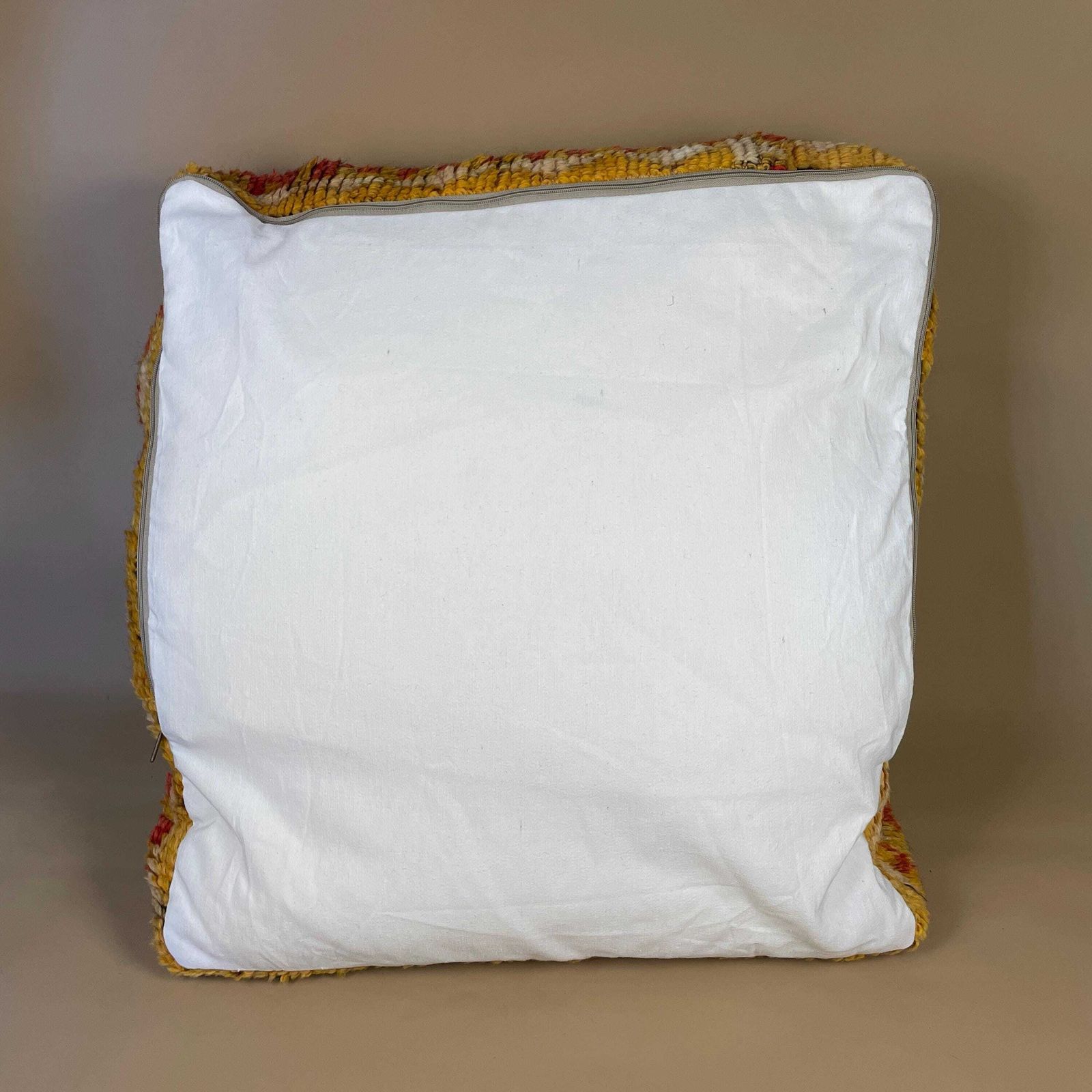 photo furniture Vintage Moroccan Pouf Footstool Kilim Carpet Handwoven Wool 60x60x20cm Traditional Lounge Pouffe Cube Square Floor Cushion Beige Pattern