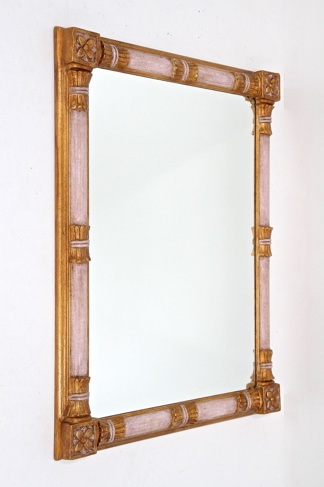 photo furniture Mid Century Gilt Wall Mirror, Handcarved, 20th Century   Italy Ca. 1950