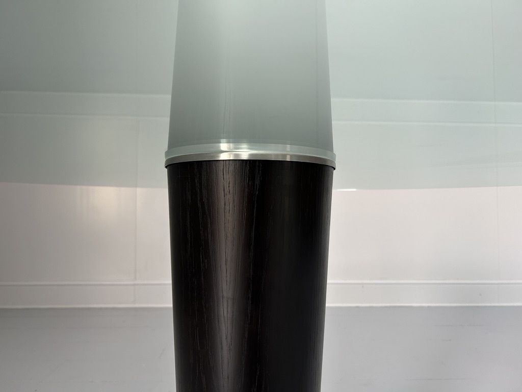 Gallotti And Radice “Upside 14” Round Circular Glass Top Dining Table photo vinterior