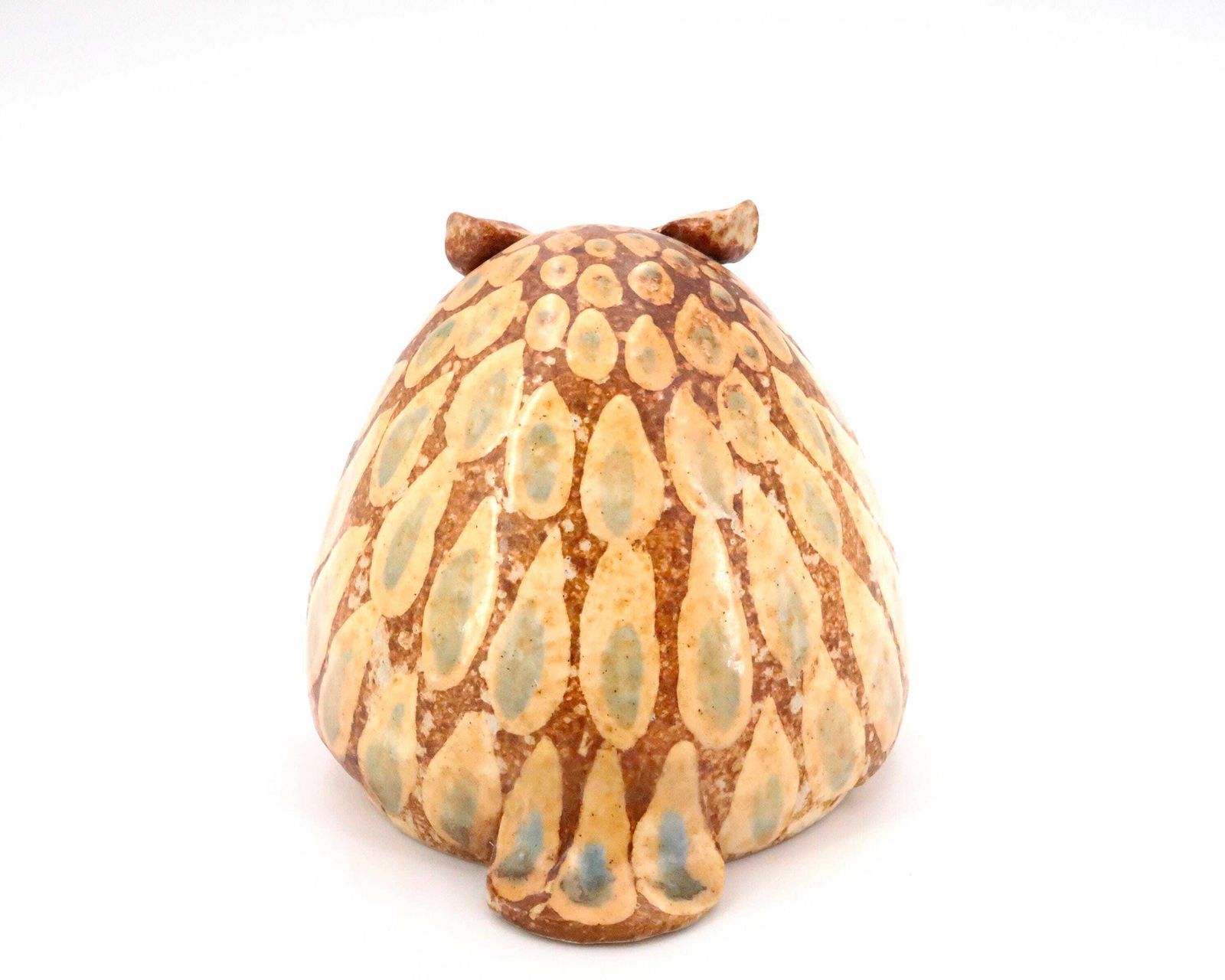 French Ceramic Owl Sculpture, 1960s / Vallauris, Vintage, Animal, Bird photo for sale
