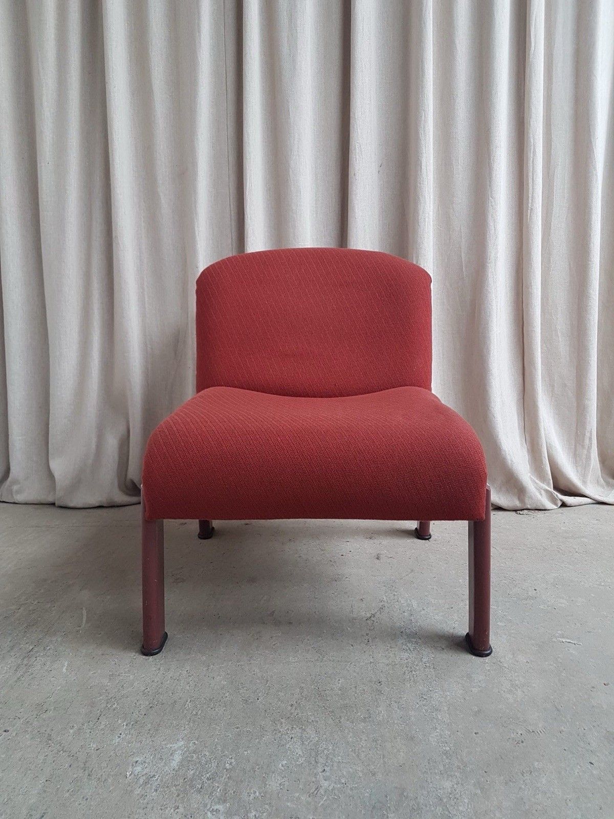 Vtg Late Mid Century Modernist Studio Lounge Chair Scandi Retro Post Modern R801 photo for sale