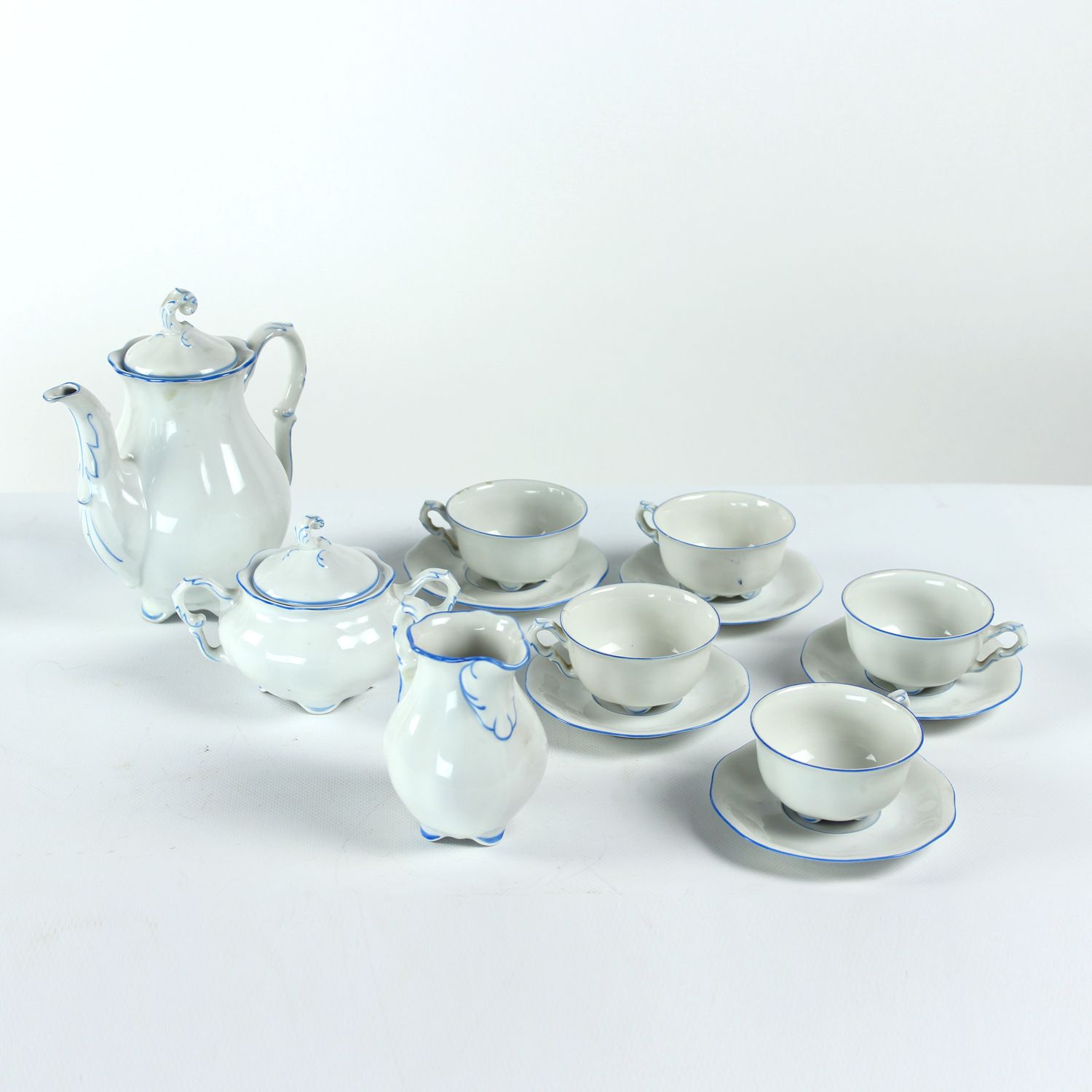 Tea / Coffee Porcelain Set By Pirkenhammer Brezova, 1950s photo Home Decor