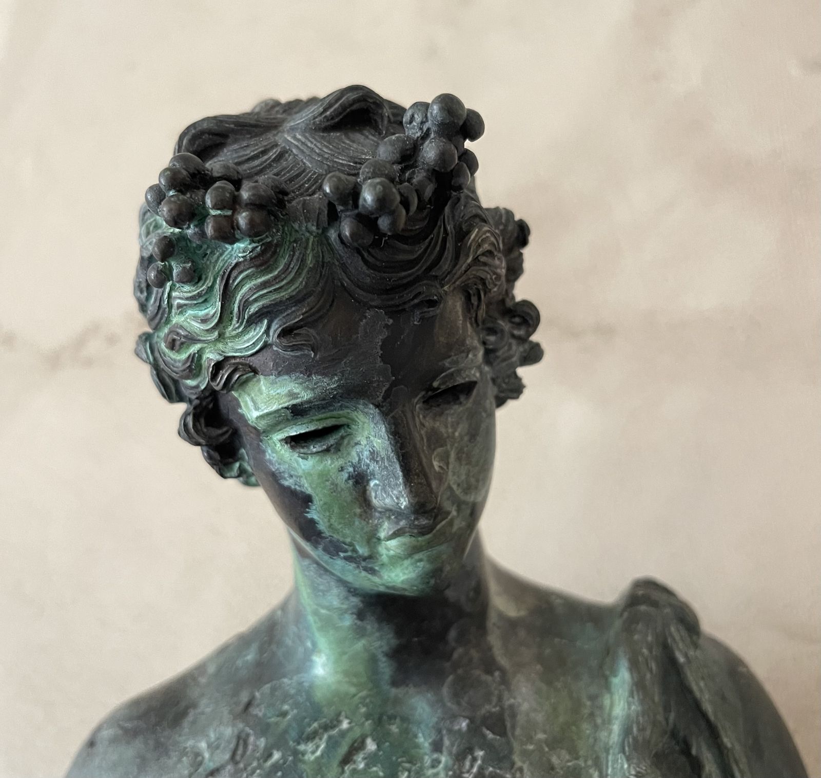 A Grand Tour Bronze Of Narcissus photo furniture