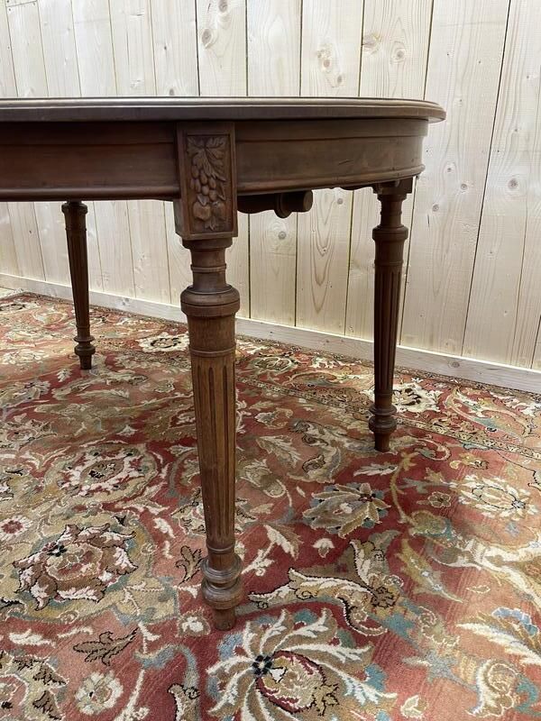 Table De Salle à Manger Ovale De Style Louis XVI En Noyer photo Furniture