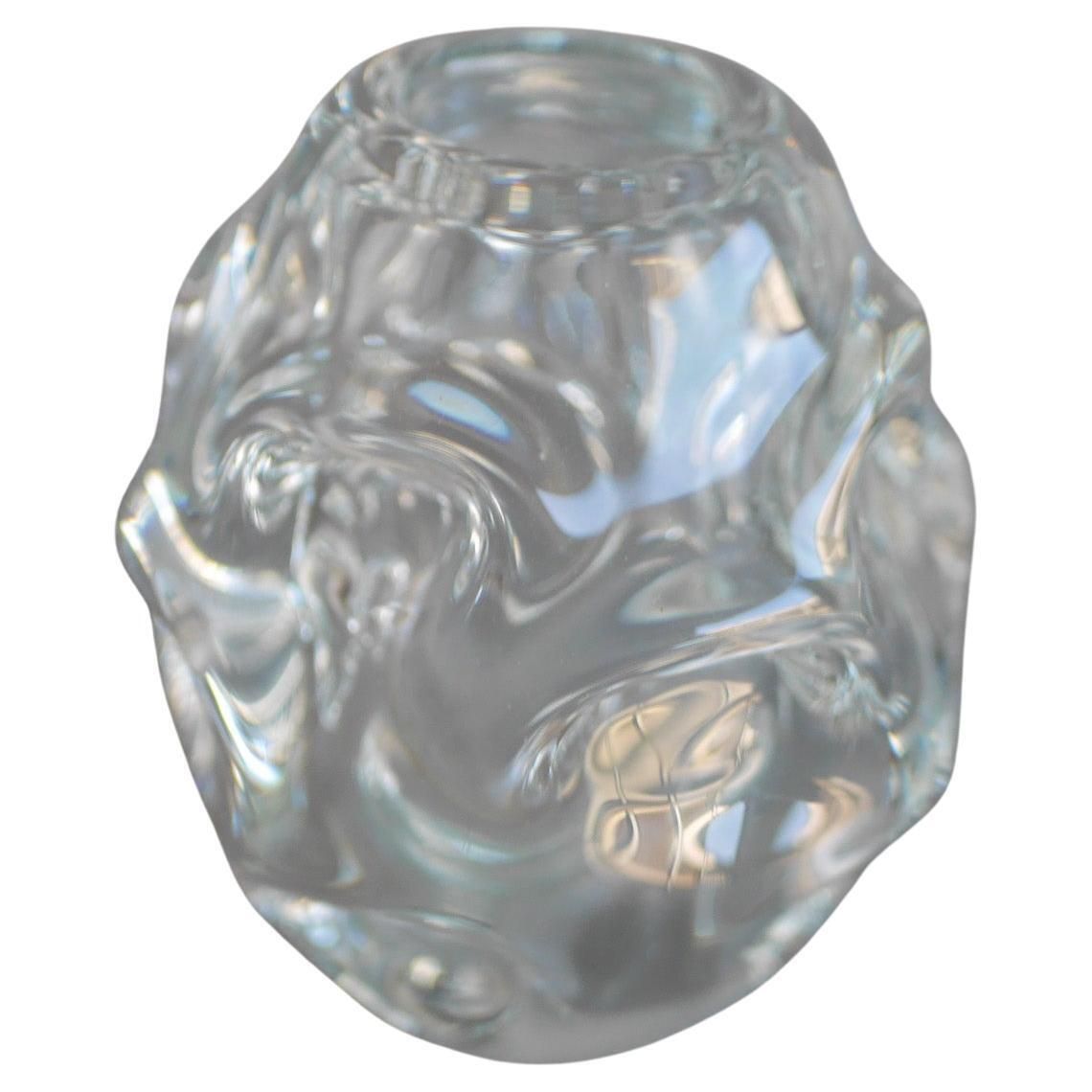 A Small Clear Crystal Glass Vase By Börne Augustsson For åseda, Sweden photo furniture