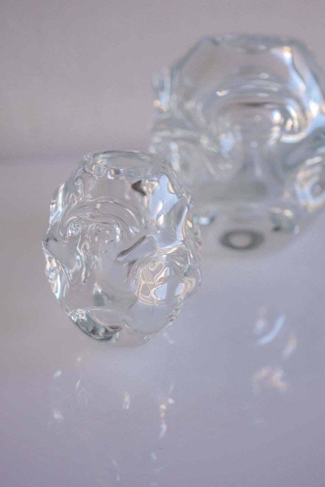 A Small Clear Crystal Glass Vase By Börne Augustsson For åseda, Sweden photo buy