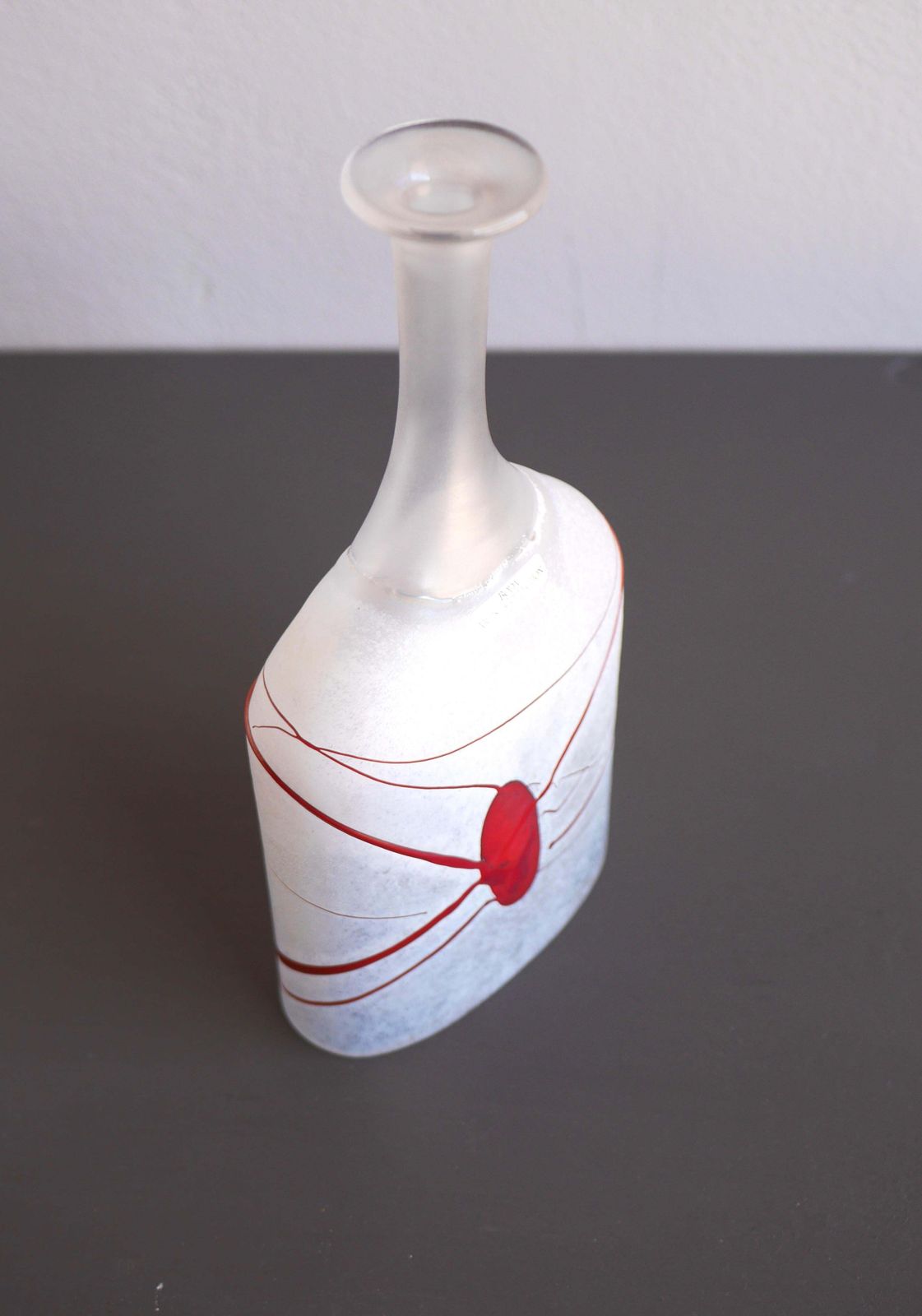 Glass Art Vase From "Artist Collection" By Vallien, Kosta, Sweden photo buy