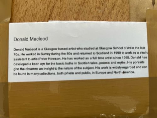 Art Donald Macleod Scottish Oil On Board Contemporary Art photo
