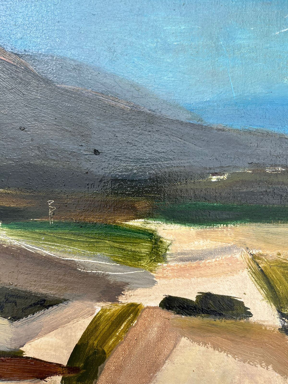 David Ralph Simpson British Late 20th Century Oil On Board Landscape photo Art
