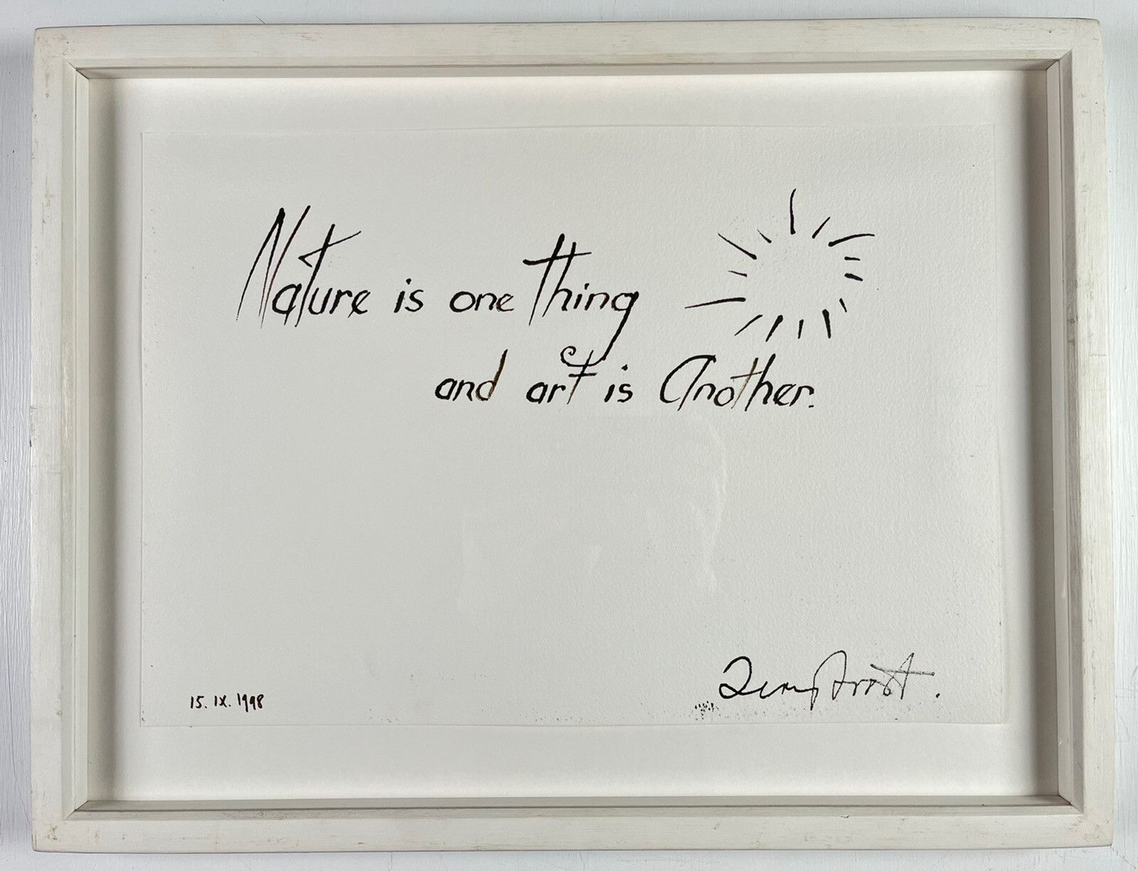 Sir Terry Frost Ink On Paper photo Art