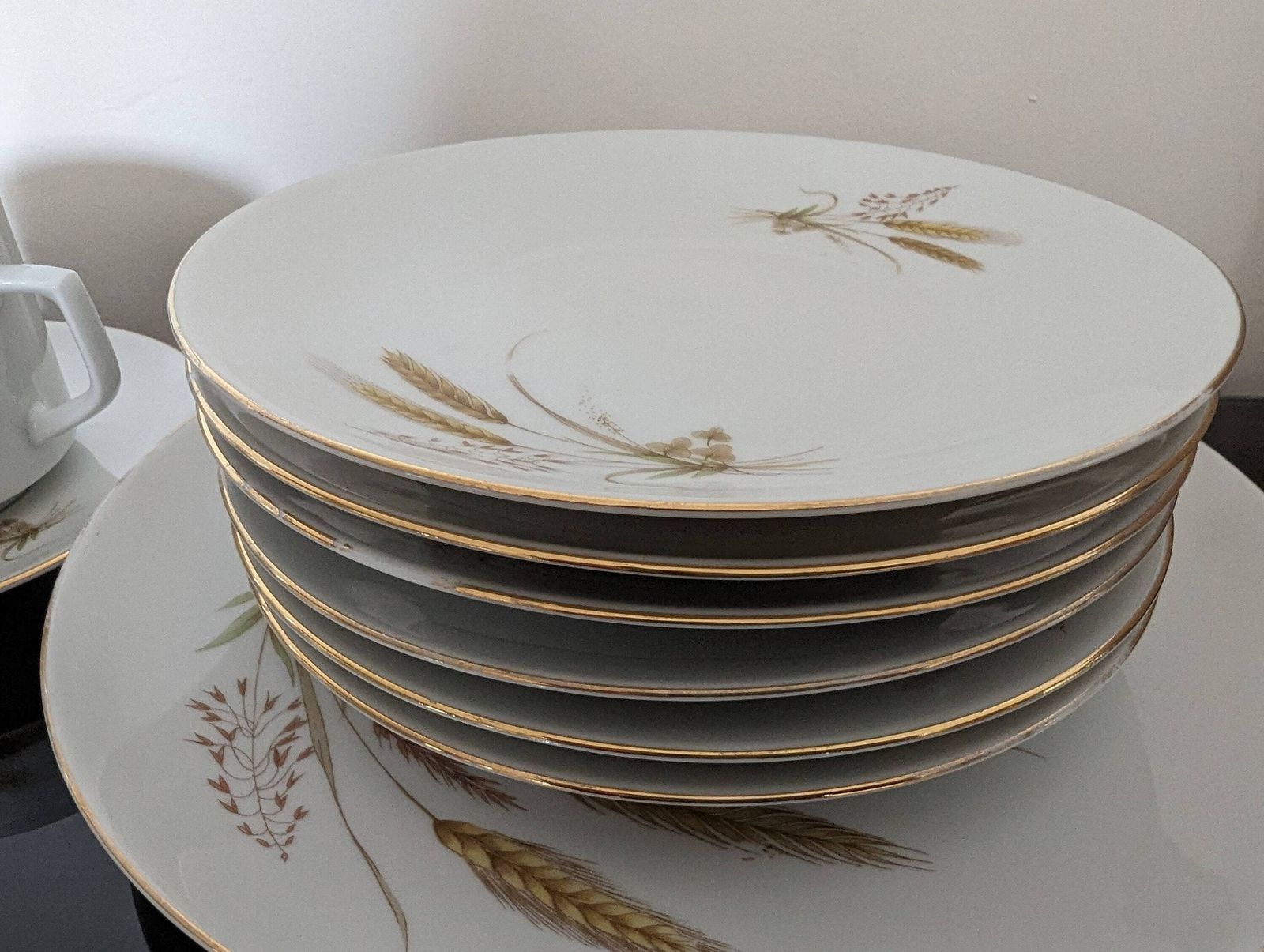 Marktleuthen Bavaria Winterling Pattern Ceramic Coffee Or Tea Set For 6 1950s 1960s Made In West Germany Mid Century photo Home Decor
