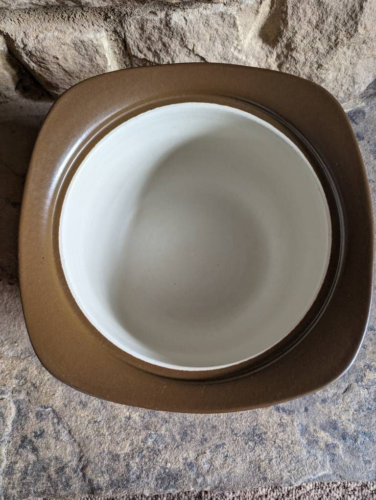 Norwegian Figgjo Flint Astrid Flameware Ceramic Large Casserole Dish Pot 1960s Mid Century Modern photo Home Decor