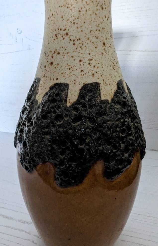 Fat Lava Vase Bay Keramik West Germany 1970s Abstract Design photo furniture