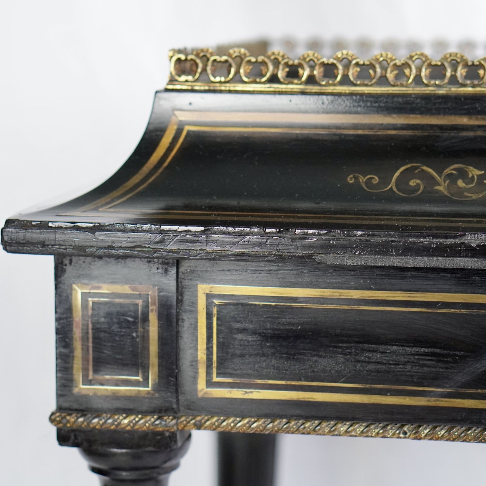 19th Century French Boulle Ebonised Jardinière photo Furniture