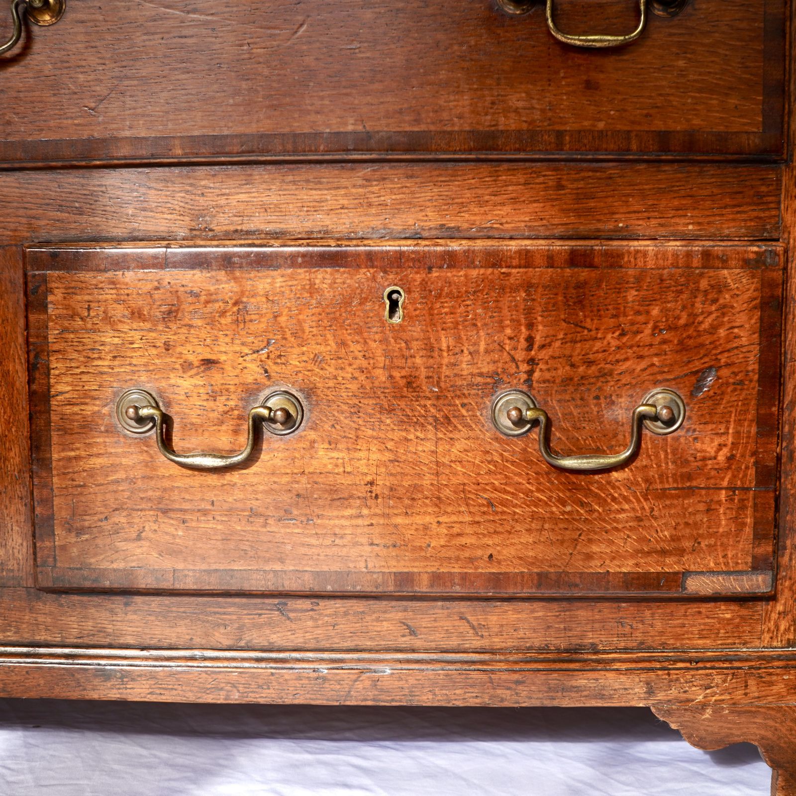 Georgian Oak Lancashire/ Mule Chest photo vintage