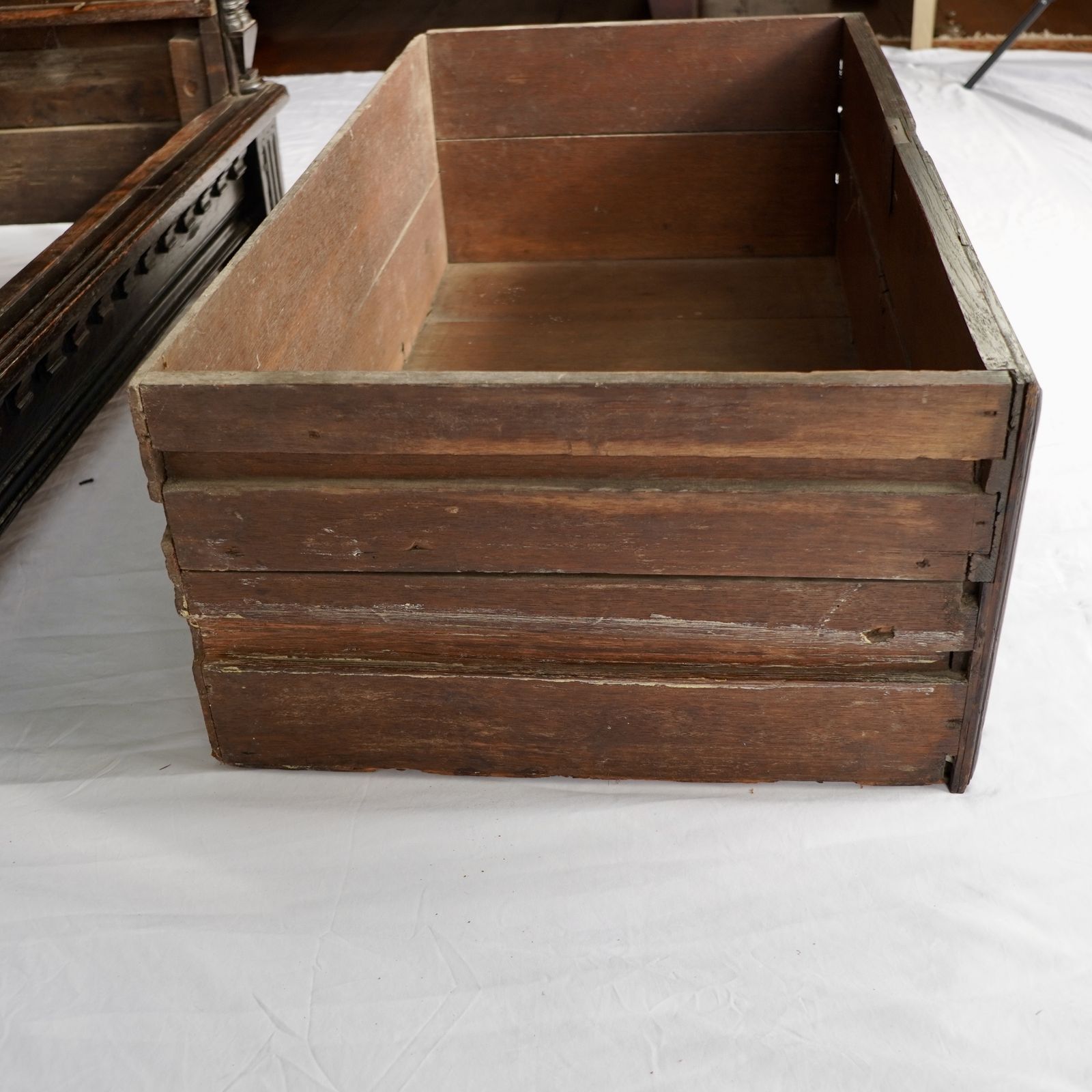 photo furniture 17th Century & Later Oak Coffer/ Chest Of Drawers