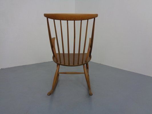 photo for sale Iw3 Rocking Chair By Illum Wikkelsø For Niels Eilersen, Denmark, 1950s