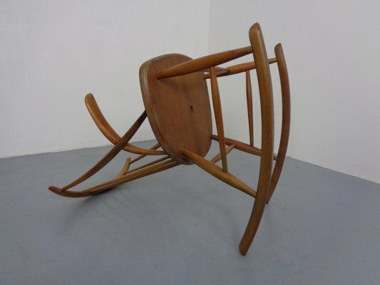 photo buy Iw3 Rocking Chair By Illum Wikkelsø For Niels Eilersen, Denmark, 1950s