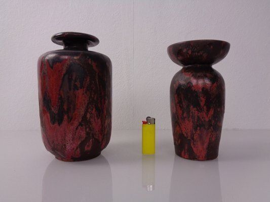 German Studio Ceramic Vases By Otto Keramik, 1960s, Set Of 2 photo Home Decor
