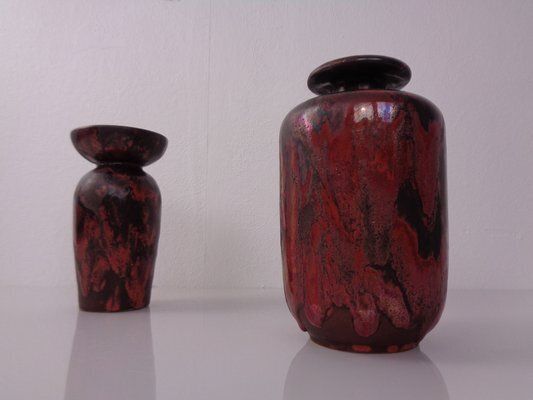 German Studio Ceramic Vases By Otto Keramik, 1960s, Set Of 2 photo 240.0