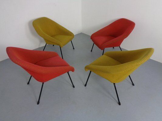 German Club Chairs, 1960s, Set Of 4 photo vintage