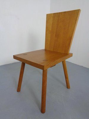 photo buy Brutalist Oak Chairs By Göran Malmvall, Sweden, 1950s, Set Of 6