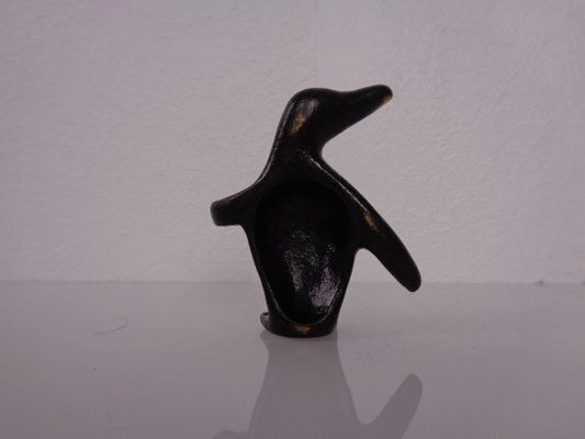 Brass Penguin Pen Holder By Walter Bosse For Hertha Baller, 1950s photo buy