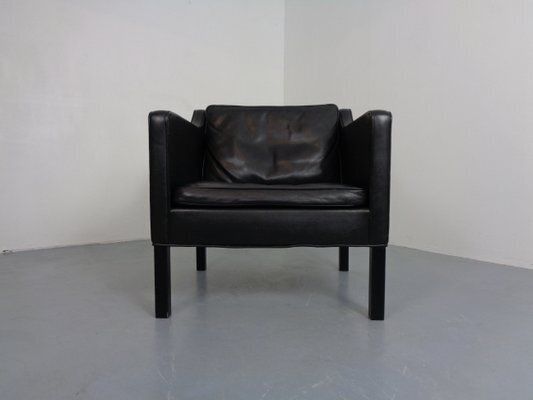 2321 Leather Armchair By Børge Mogensen For As Fredericia Stolefabrik, Denmark, 1960s photo furniture