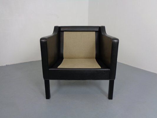 2693.0 2321 Leather Armchair By Børge Mogensen For As Fredericia Stolefabrik, Denmark, 1960s photo