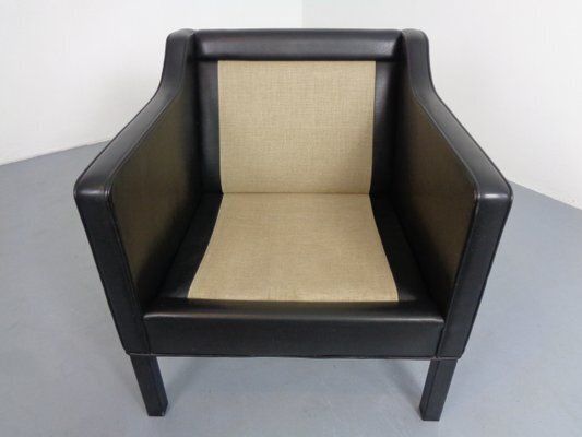 photo buy 2321 Leather Armchair By Børge Mogensen For As Fredericia Stolefabrik, Denmark, 1960s